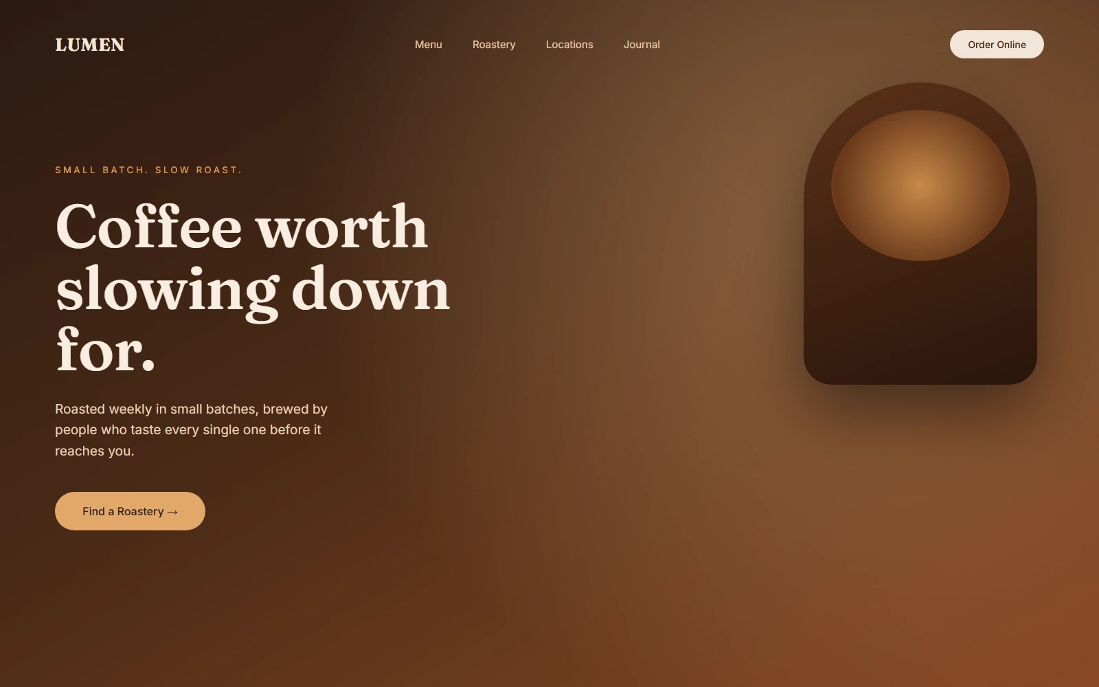 Lumen website concept